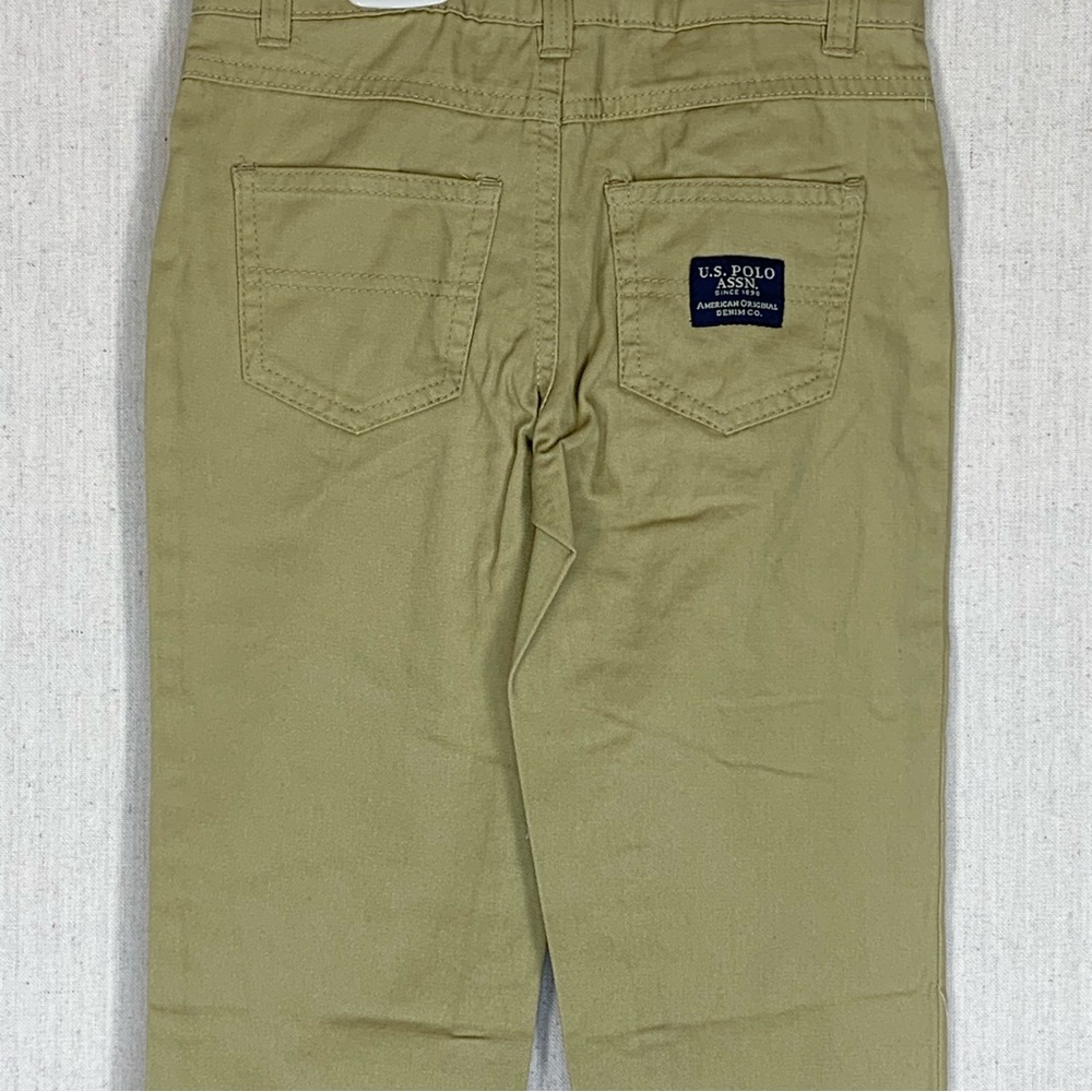 U.S. Polo Assn~NWT~Boy’s 2 Piece Plaid Button Up Shirt/Khaki Pant Set~Sz 6 - Picture 11 of 15